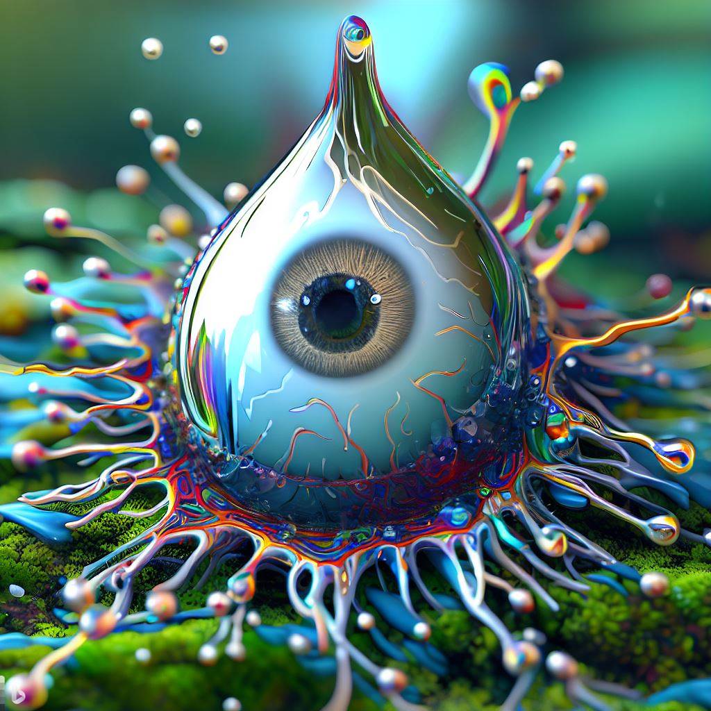 3-  3D hyper-detailed joyfully splattering raindrop. With druid nano-wire root-circuitry iris-stroma and a joyous living breathing eyelid pupil at its core. Bursting on a moss rainforest synapse, mirroring recursion.jpg